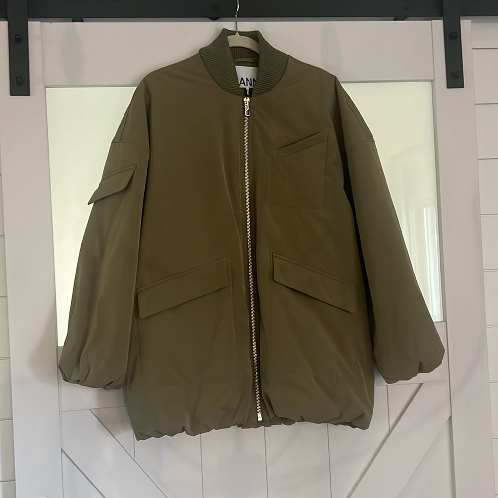 GANNI oversized bomber